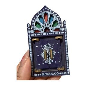 3D Moroccan Magnet | Handmade Wooden Icon Magnets | Kitchen Decor & Memorabilia